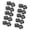 Black, variant on Tizuqe 10Pcs Plastic Snap Buttons Fasteners For Kids Clothing Jackets Sewing Project