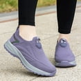 thumbnail image 5 of Womens Platform Sneakers Breathable Slip on Walking Shoes Nonslip Low Top Tennis Shoes Comfortable Arch Support Nursing Shoes Purple Size 8.5, 5 of 5