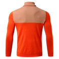 thumbnail image 3 of Gibobby Suéter para hombre Suéter de cuello alto falso, de manga corta, color sólido, camisetas básicas de punto de ajuste ajustado(Rojo,M), 3 of 5