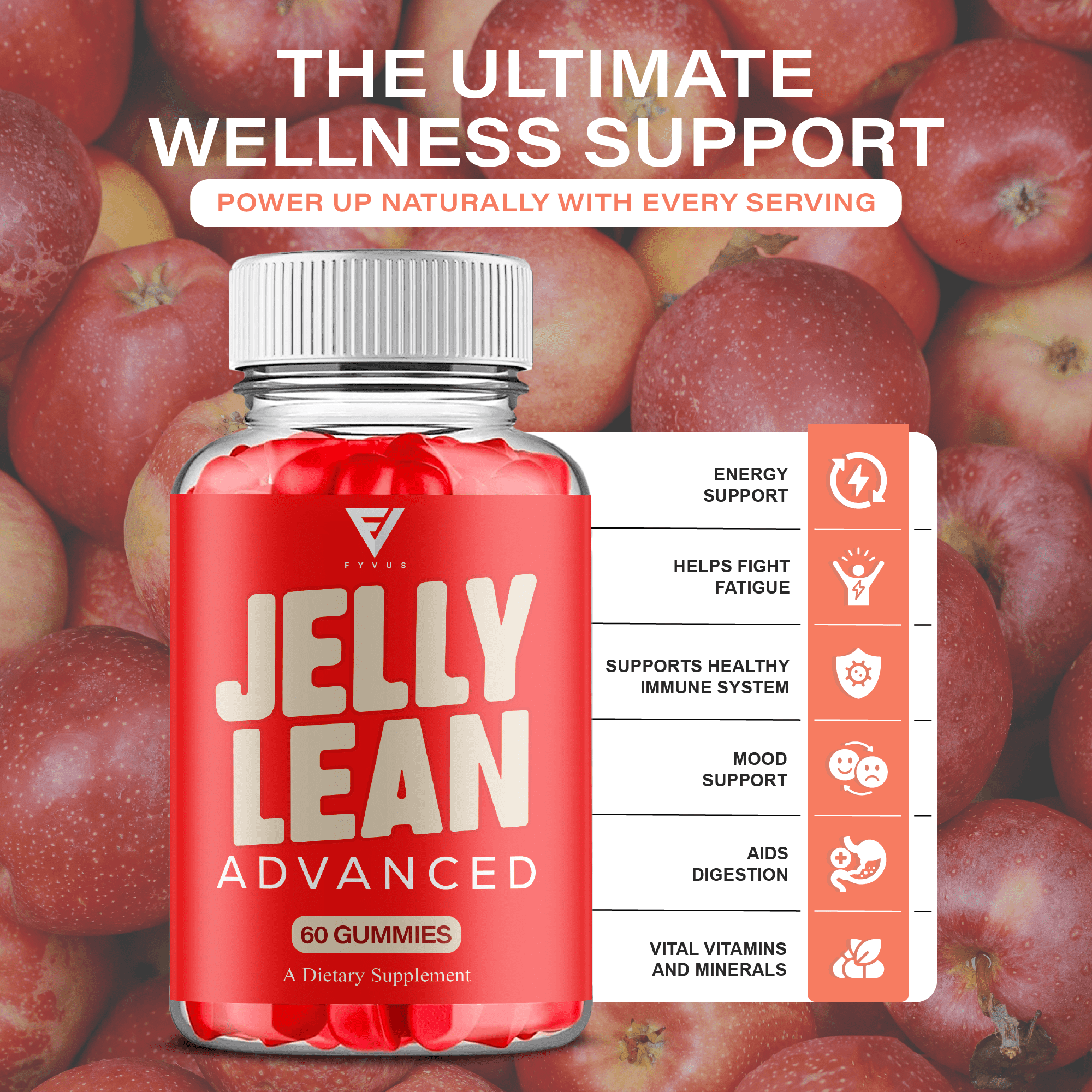 (2 Pack) Jelly Lean Gummies, Jelly Lean Weight Management Gummy (120 Gummies)
