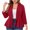 Red, variant on Hot6sl Women's Blazer Womens Solid Color Casual Long Sleeve Lapel Button Blazer Jacket