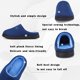 thumbnail image 2 of Zapatillas Lander de espuma viscoelástica para mujer y hombre, color azul marino, tallas 43-44, 2 of 6