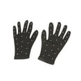thumbnail image 2 of stanreset Shiny Figure Skating Wrist Gloves Mittens with Transparent Rhinestones Warm Crystal Gloves Adult Driving Skating Performance Black S, 2 of 6