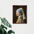 thumbnail image 3 of Johannes Vermeer Girl With a Pearl Earring Old Master Painting Portrait Art Print Framed Poster Wall Decor 12x16 inch, 3 of 5