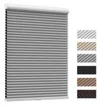 MYshade Cordless Gray-48"W*72"H Blackout Cellular Shades 1.5 inch Honeycomb Blinds for Indoor Windows Insulated Noise Reducing Window Shades & Blinds for Home