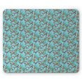 thumbnail image 1 of Monkey Mouse Pad, Wild Jungle Animals Hanging Around on Trees, Rectangle Non-Slip Rubber Mousepad, Sea Blue Caramel, by Ambesonne, 1 of 2