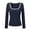 1-Blue, variant on Arlun Womens Long Sleeve Color Block Scoop Neck Shirt Fall Lightweight Ribbed Knit Y2k Going out Tops Soft Comfy Winter Stretchy Base Layer Thermal Undershirts Daily Wear 1-White XS