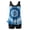 Sky Blue-1, variant on Blouson Tankini Swimsuits for Women Tie Dye Modest Tankinis Two Piece Bathing Suits with Swim Shorts(Sky Blue M)