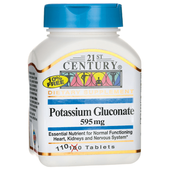 21st Century Potassium Gluconate Supplement, 110 Count