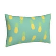 thumbnail image 2 of YFYANG Super Soft Rectangular Plush Cushion Cover (Without Pillow Insert), Yellow Pastel Pineapple Comfort and Non-Pilling Hidden Zip Bedroom Sofa Pillowcases, 20"x30", 2 of 9