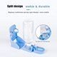 thumbnail image 3 of Dispensador de agua para perros y gatos de 500 ml, dispensador de agua colgante para animales pequeños, bebedero automático para mascotas (azul), 3 of 4