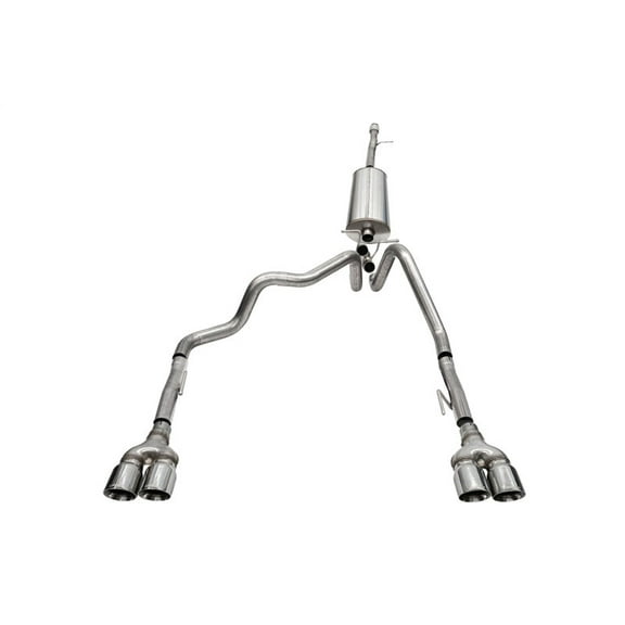 Corsa Performance 21200 Sport Cat Back Exhaust System Fits select: 2020-2021 GMC SIERRA K1500 AT4, 2021 CHEVROLET SILVERADO K1500 LT TRAIL BOSS