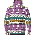 thumbnail image 5 of Hoodies for Men - Exotic Funny Cute Alpaca Long Sleeve Comfrt Men'S Fashion Hoodies & Sweatshirts, Sweatshirts for Men Hoodies Pullover Clothing Clothes with Pouch, 5 of 7
