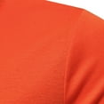 thumbnail image 5 of Leadmall Tshirts Shirts for Men Solid Pattern Casual Long Sleeve High Elasticity Turtleneck Underwear Tops Blouse Polyester Fitted Men High Neck Tshirt Turtleneck Shirts Y-5 Orange L, 5 of 7
