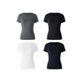 thumbnail image 5 of Gupgi Women Crop Top Basic Slim T-Shirts Summer Solid Color Tees, 5 of 5