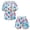 Colorful Butterfly, variant on Floral Hummingbird Short Sleeve Pjs for Women 2 PCS Pj Loungewear Tops and Pants Set with Pants Ladies Pajamas Sets Size 2XL Crew Neck Sleepwear for Teens