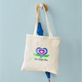 thumbnail image 4 of CafePress - Live Laugh Love Hearts Tote Bag - Unisex Canvas Tote Bag, Beige, 1-Piece, 4 of 6