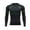 Green, variant on Yufatyle Men's Compression Shirts Long Sleeve Athletic Workout Sports Undershirt Colorblocked Gear Top for Men Black S