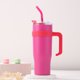 thumbnail image 3 of 40Oz Bingba Cup with Handle 304 Stainless Steel Straw Car Cup Household Large Capacity Thermos Cup, 3 of 5