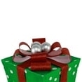 thumbnail image 6 of Northlight Lighted Gift Wrapped Presents Outdoor Yard Christmas Decoration - 13" - Set of 3, 6 of 6