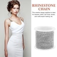 thumbnail image 2 of 1 Roll Rhinestone Chain DIY Wedding Sash Belt Rhinestone Chain Dress Decorative Chain, 2 of 9