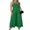 green, variant on Jumpsuits for Women V Neck Spaghetti Strap Wide Leg Pleated Pants Summer Cami Overalls Black-S