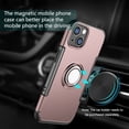 thumbnail image 3 of Mignova for iPhone 13 6.1 Inch Case, Anti-Scratch Shockproof Case 360 Degree Rotation Finger Ring Holder Kickstand [Work with Magnetic Car Mount] for iPhone 13 6.1 Inch(Rose Gold), 3 of 7