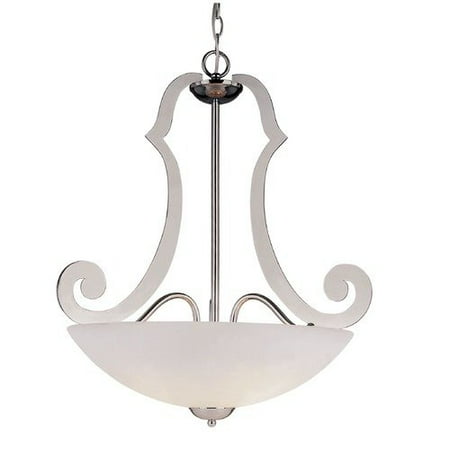 

TransGlobe Lighting Three Light Laser Cut Pendant in Polished Chrome