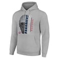 thumbnail image 2 of Men's Starter Heather Gray Montreal Canadiens Half Helmet Fleece Pullover Hoodie, 2 of 3