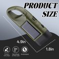 thumbnail image 4 of HIBIBUD Windfire Flashlight,Buckle Design Flashlight Rechargeable,Built-In Output Function Tactical Flashlight,Green2, 4 of 7