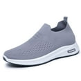 thumbnail image 5 of Men's Spring And Summer Fashion Breathable Solid Color Casual Shoes Comfortable And Light On Shoes 7.5 Light Gray, 5 of 8