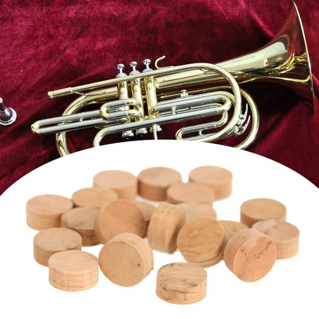 LAFGUR Réparation Tampons en Liège 20 Pcs Trompette Tampons en Liège, 20 Pcs Réparation Tampons en Liège, pour Pièces d'Instruments de Musique pour le Remplacement des Instruments de Musique
