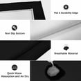 thumbnail image 6 of Outdoor Rug 3x5 ft Black Outdoor Large Area Rug Non Slip Rubber Solid Color Front Door Mat RV Rug Camping Carpet Patio Outdoor Rugs for Backyard Balcony Deck Porch Indoor, 6 of 9