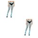 thumbnail image 1 of Minnieouse 1 par de pantimedias con tirantes moldeadores para mujer, medias de red cómodas al tacto, medias altas elásticas, vestido azul lago Type2 NO2, 1 of 6