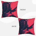thumbnail image 3 of Susaid Rock Skull Guitarist Print Velvet Throw Pillow Covers Home Art Deco Pillowcase Square Pillow Case Cushion Cover for Bed Sofa Living Room Car Indoor and Outdoor-18"x18", 3 of 8