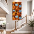 thumbnail image 4 of Canvas Wall Art, Blue Pumpkin Fall Framed Canvas Prints for Bedroom Dining Room, Thanksgiving Maple Leaves Farmhouse Oversized Gallery Wrapped Wall Decor for Home Office, Gifts, 20"x40" Ship Next Day, 4 of 9