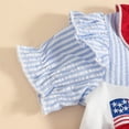 thumbnail image 5 of Ymyiu Baby Bodysuit Baby Girl Bodysuits Short Sleeve Snap Crotch Sweet Baby Outfit 12 18 Months (Blue,12-18 Months), 5 of 6