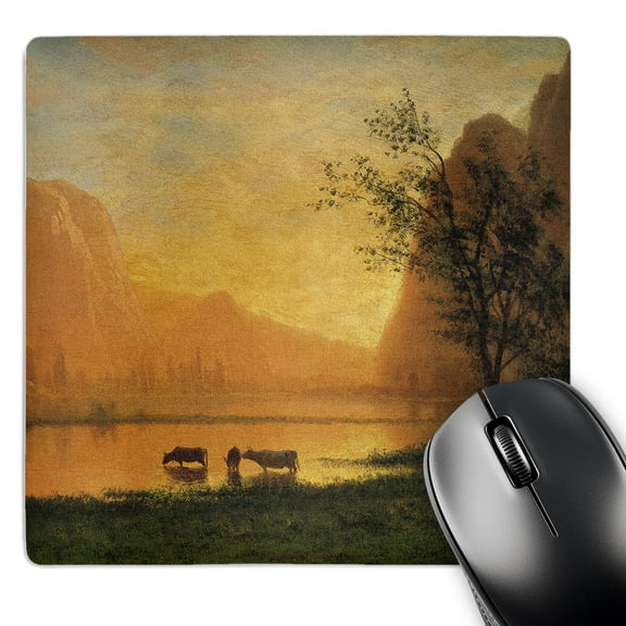 3dRose, Vintage 1863 Yosemite Painting by Albert Biestadt, MousePad