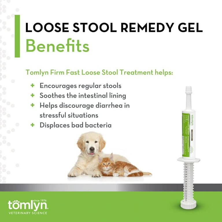 Tomlyn Loose Stool Remedy Gel for Dogs Cats, Beef Flavor