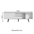 thumbnail image 3 of Mueble Mesa Para Tv Rack Madesa Dubai Hasta 65'' Blanco, 3 of 8
