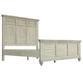 thumbnail image 3 of Sunset Trading Shades of Sand 5-Piece Wood Queen Bedroom Set in Cream/Walnut, 3 of 6