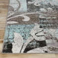 thumbnail image 3 of Superior Pastiche Floral Indoor Area Rug, 8' x 10', Brown-Turquoise, 3 of 7