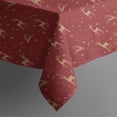 thumbnail image 4 of Red Christmas Deer Pattern Rectangle Tablecloth 60"x102",Waterproof Polyester Rectangle Table Cloth, Wipeable Spillproof Polyester Tablecloth for Dining, Camping, Indoor and Outdoor, 4 of 6