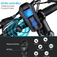 thumbnail image 2 of USB Rechargeable Bike Light Set, Waterproof Bike Headlight Tail Lights, with 4 Light Modes and Horn Lamp High Decibel Speakers, LED Cycling Lights for Road & Mountain, 2 of 7