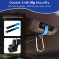 thumbnail image 6 of Heavy-Duty Car Clothes Hanger Bar Holds 50 Clothes, Telescopic Clothes Rack for Car Travel (28"-60") Fits Vehicles, SUVs, Trucks with 2 EVA Anti-Skid Pads & 2 Hook and Loop Straps（Hold Up to 70lbs）, 6 of 7