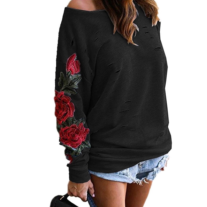 SySea Womens Plaid Shirt Off The Shoulder Slouchy Pullover