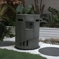 thumbnail image 2 of Newboti 32000 BTU, CSA Certification Diameter 20 Inch Round Outdoor Gas Fire Pit,Contain 2.5kg Lava Stone And Rainproof Cover,Magnesium Oxide Cultured Stone Surface Finished,, More Suitable for Ou 192, 2 of 13