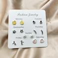 thumbnail image 4 of DESIGNICE 24Pcs Stud Earrings for Women,Skin-Friendly Stud Earrings for Women Hypoallergenic,Thin Profile Earring Backs for Studs,Style1, 4 of 4
