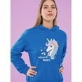 thumbnail image 2 of Unicorn Head Cartoon Hoodie Women -Image by Shutterstock, Female 3X-Large, 2 of 4