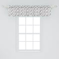 thumbnail image 2 of Ambesonne Abstract Geometry Window Valance, Random Dots Art, 54" X 12", White and Charcoal Grey, 2 of 3